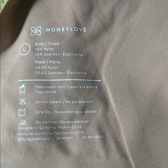 Honeylove Crossover Bra in Sand Color Size Large - Picture 11 of 12